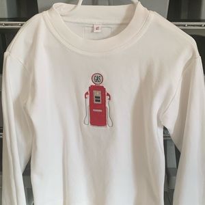 Favorite Laundry 4t long sleeve embroidered and appliqué shirt- gas pump